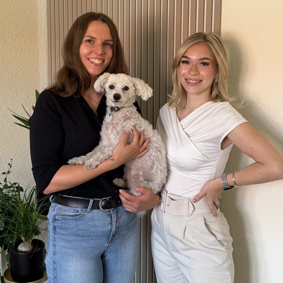 Meine Innendienstkraft Jule und unser Bürohund Shira